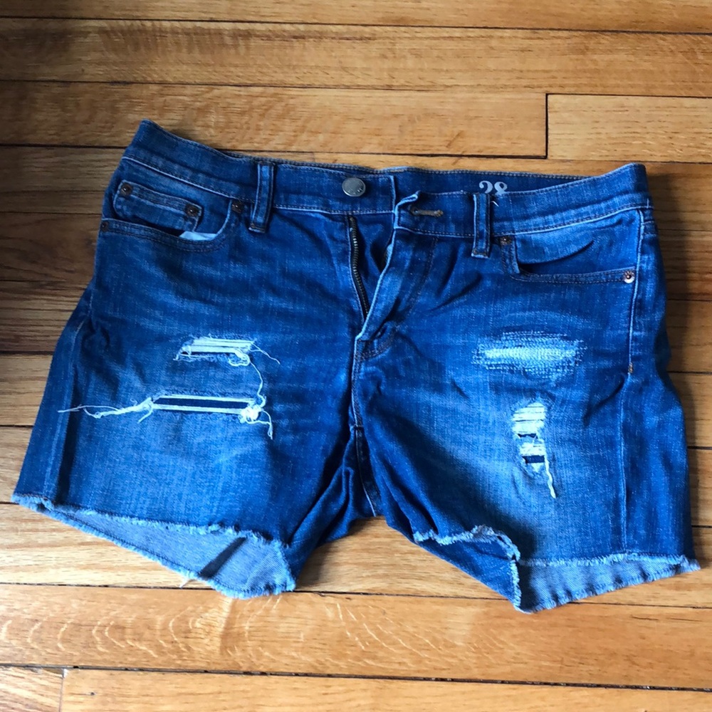 J. Crew distressed denim shorts